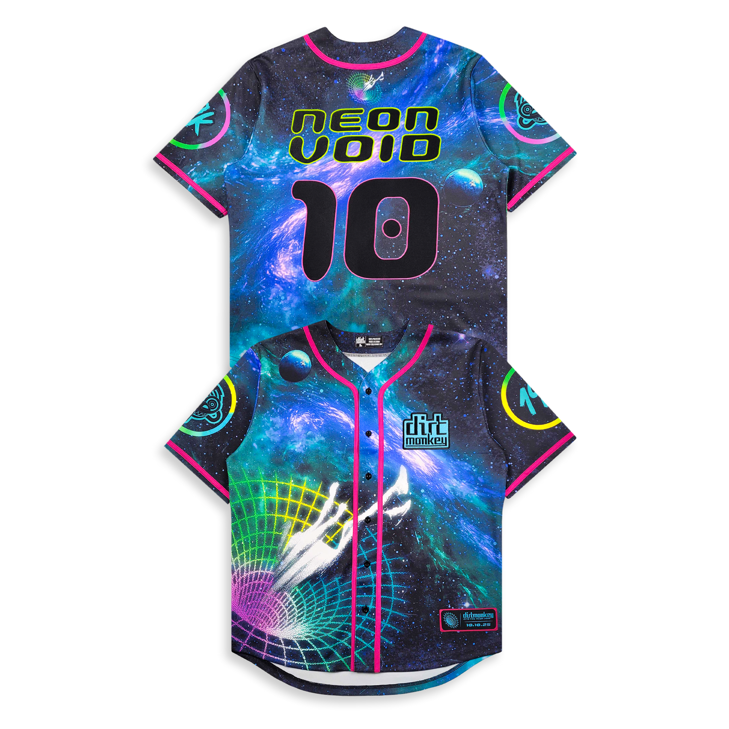 Dirt Monkey - Neon Void Baseball Jersey
