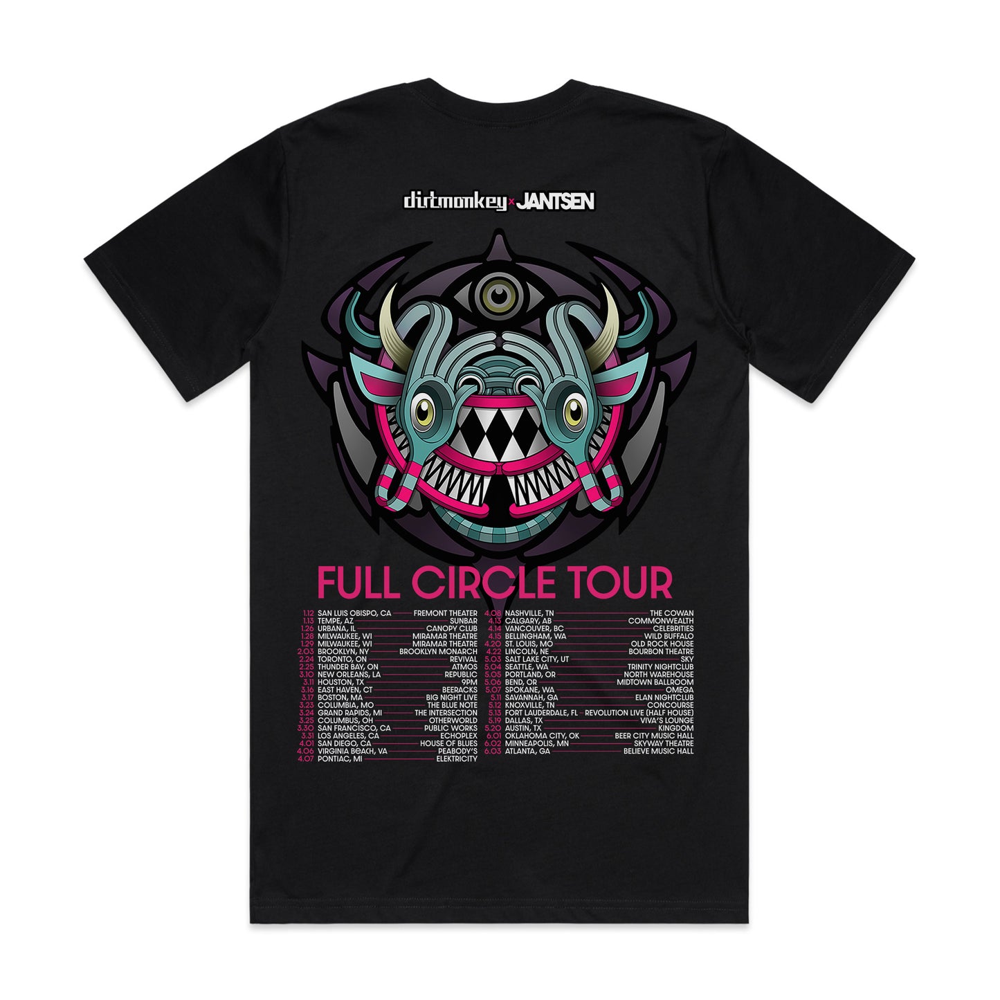 Dirt Monkey Full Circle Tour Tee